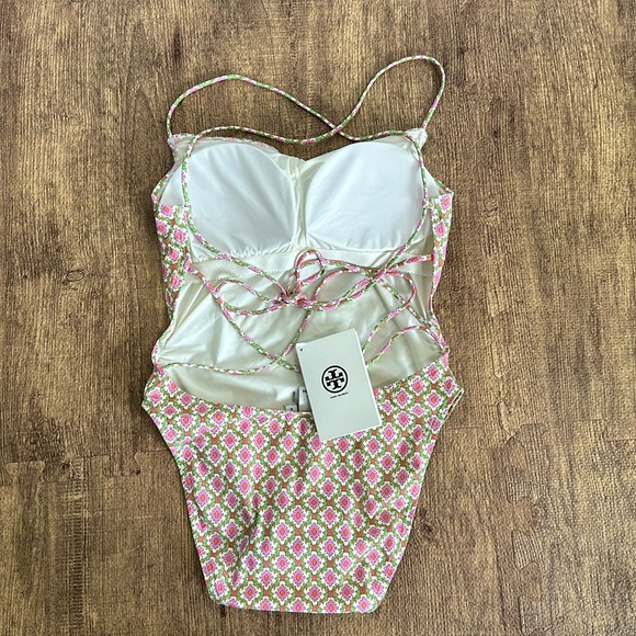 NWT Tory Burch Floral One-Piece Size S - Picture 2 of 4